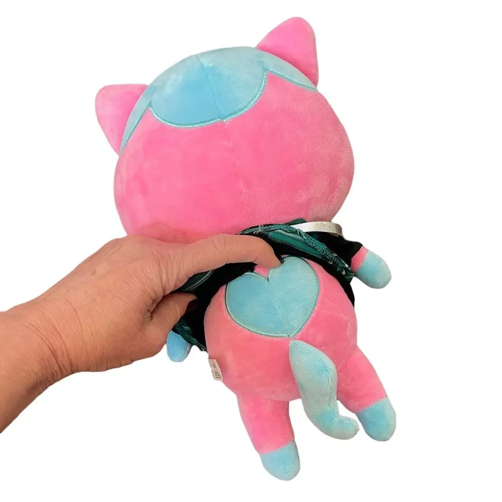 Krew District Rainbow Teddy Plush Plaid Outfit Cupcake Pink Stuffed Animal Toy
